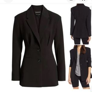SOMETHING NAVY Black Blazer